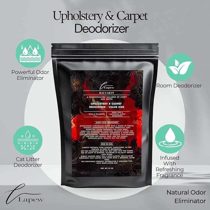 Baccarat Carpet Freshener Powder Refill 36 oz | Powerful Odor Eliminator - Image 3