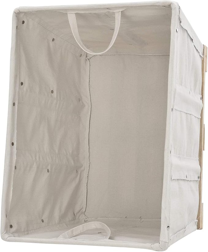 Global Industrial 12 Bushel, Canvas Basket Bulk Truck, Unassembled, Rolling - Image 4