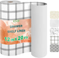 OcePor Non-Adhesive Drawer and Shelf Liner 12IN x 20FT，Non Slip Cabinet and by OcePor