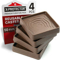 Furniture Cups X-PROTECTOR – 2" Caster Cups 4 PCS – Premium Furniture Coasters by X-Protector