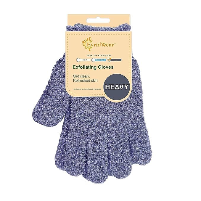 Evridwear Exfoliating Dual Texture Bath Gloves by Evridwear