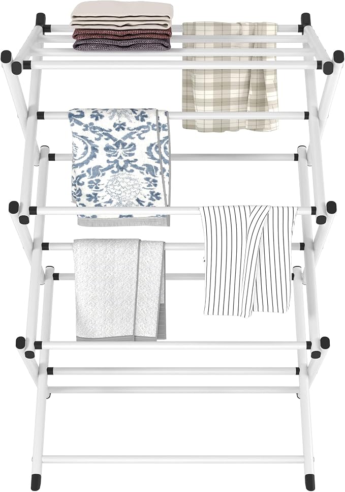 Household Indoor Folding Clothes Drying Rack, Dry Laundry and Hang Clothes - Image 7