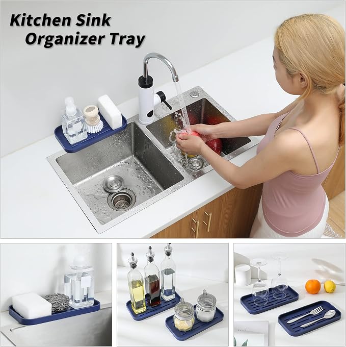 Silicone Kitchen Sink Organizer Tray - Image 3