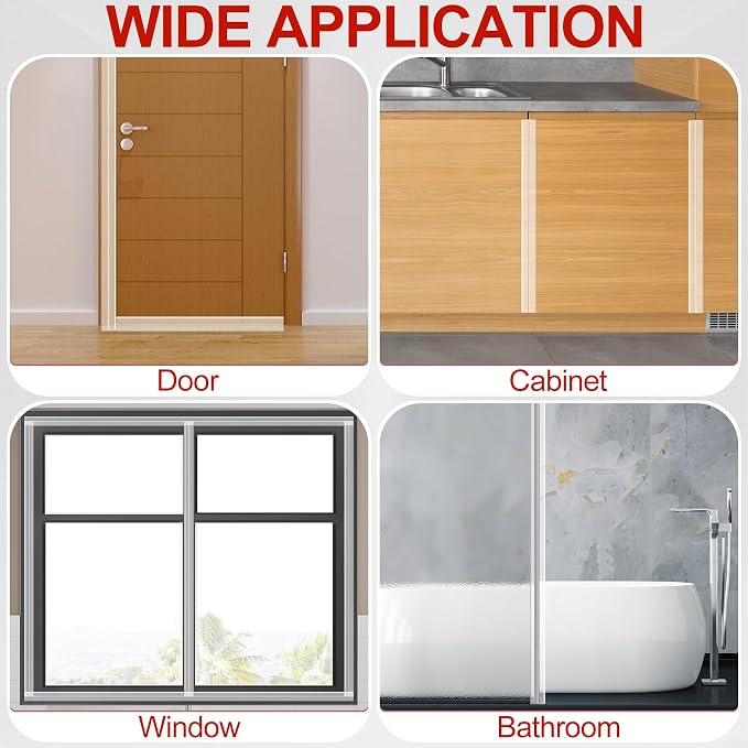 MYFAMIREA Door Weather Stripping 2IN x 20FT Door Draft Stopper Seal Tape - Image 7