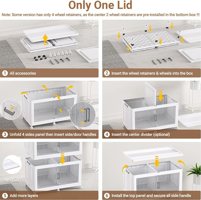 BROVIEW 69.3"H 200Gal Plastic Storage Bins - Image 8