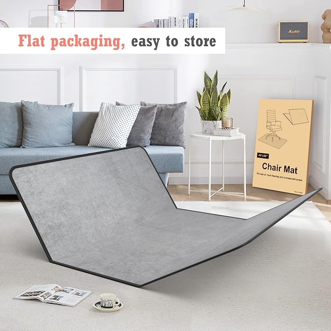 Heavy Duty Office Chair Mat for Carpet and Hardwood Floor Bohemian Desk Chair - Image 5