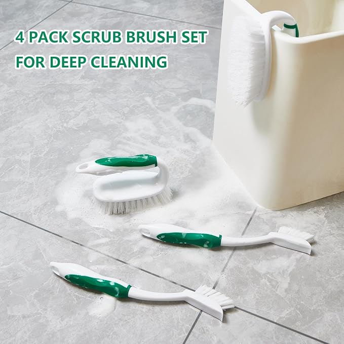 Scrub Brush Set, 4 Pack Deep Cleaning Brush Kit - Image 5