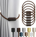 6 Pack Coffee Strong Magnetic Curtain Tiebacks Outdoor Elegant Decorative Tie by CurtainTiebacks