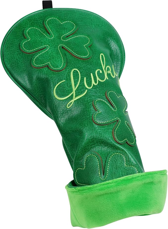 Golf Headcovers Golf Club Head Covers Four Leaf Clover Good Luck Charm - Image 3