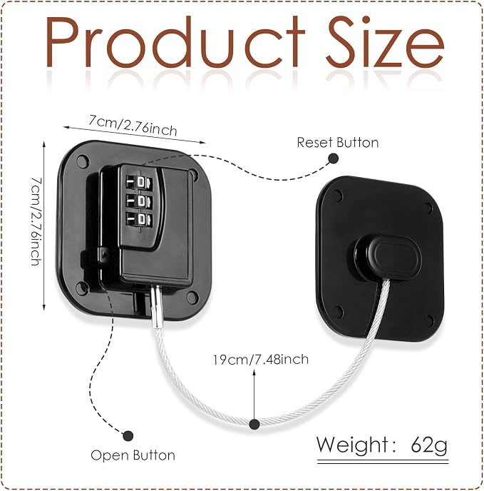 Refrigerator Lock, Combination Lock - Image 2