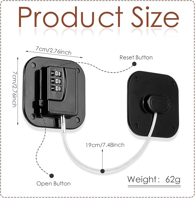 Refrigerator Lock, Combination Lock - Image 2