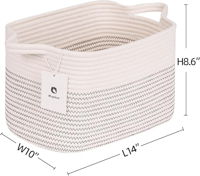 Medium and Large Woven Basket//With Handle, Used - Image 4