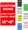 custom company signs, Aluminum Weatherproof Metal Sign Multiple Sizes Custom by Repaly