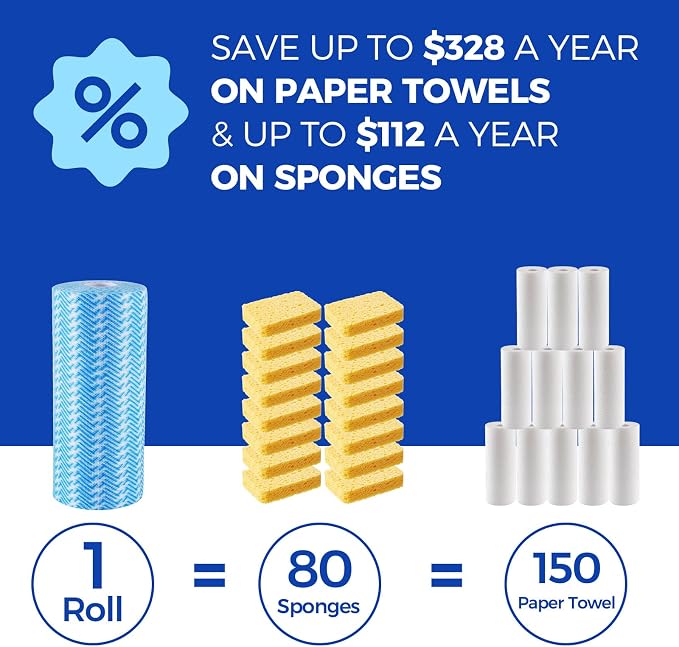 Disposable Cleaning Rolls Handi Wipes Reusable Cleaning Cloths Reusable Dry - Image 5