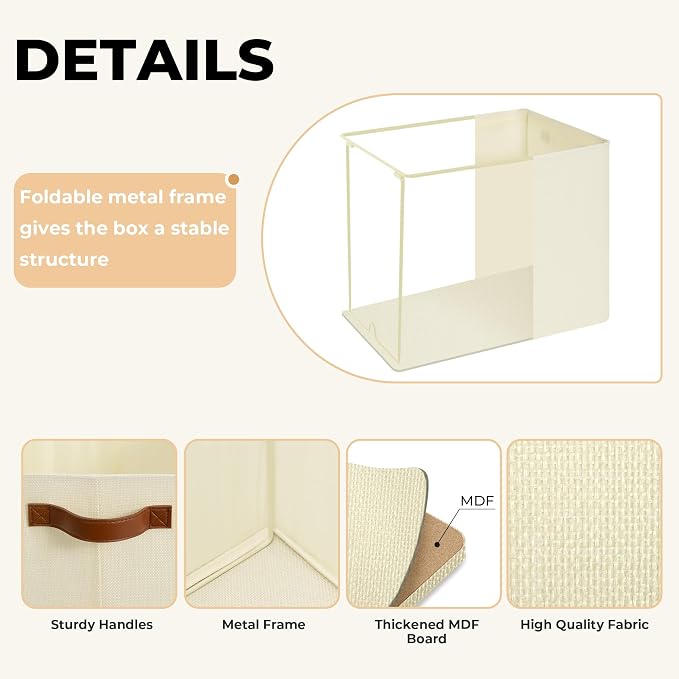 GRANNY SAYS Large Storage Baskets, Closet Storage Bins, Linen Closet organizers - Image 2