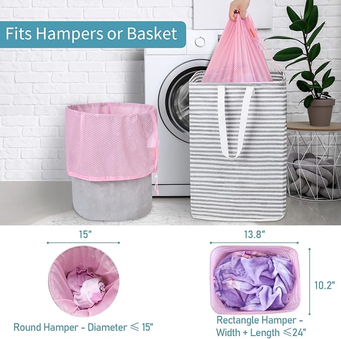 Polecasa Heavy Duty Diamond Large Mesh Laundry Bag - Image 4