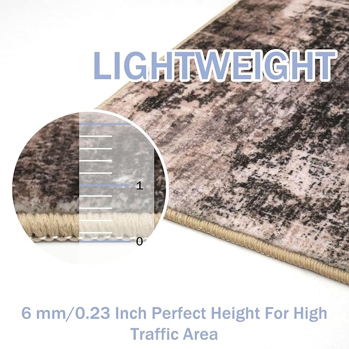 IOHOUZE Small Abstract Area Rug 2x3 Ft Entryway Rugs Washable Door Mat Indoor - Image 4