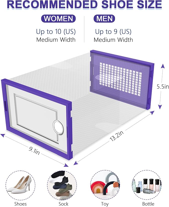Kuject Shoe Organizers Storage Boxes - Image 3