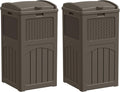 YESHOMY 2 Pack Outdoor Trash Can by SearchallYESHOMY