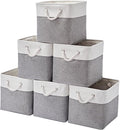 13 x 13 Inch Storage Cubes, 6 Pack Cube Storage Bins by ISEMINGLA