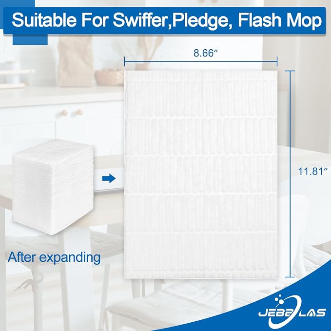 JEBBLAS Disposable Mop Cloth Dry Sweeping Pad - Image 4