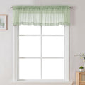 Chyhomenyc Sheer Valances for Windows 2 Pack, Small Window Curtains for Living by Chyhomenyc