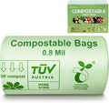 Compostable Trash Bags, Small Compost Bags 3 Gallon, Extra Thick 0.8 Mils by OMOTIYA