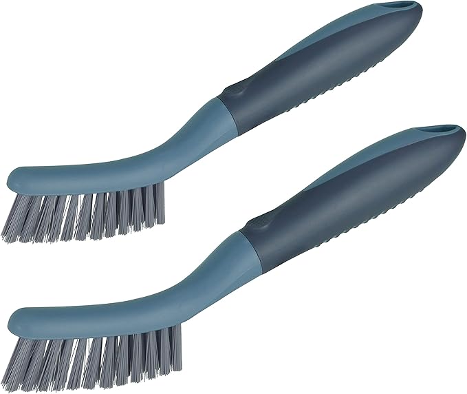 PHYEX 2 Packs Small Brushes for Cleaning, Stiff Bristle Grout Scrub Brushes for by PHYEX