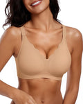 Vertvie Womens Seamless Bras No Underwire Supportive Wireless Push Up Full by WelcometoVertVie