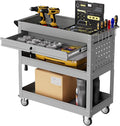 3-Tier Rolling Tool Cart with Drawers, Heavy Duty Utility Storage Cart with by Unknown