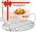 16.5inch Oval Roasting Rack for Oven, Gifts for Mom Men Wife, Stainless Steel by DePango