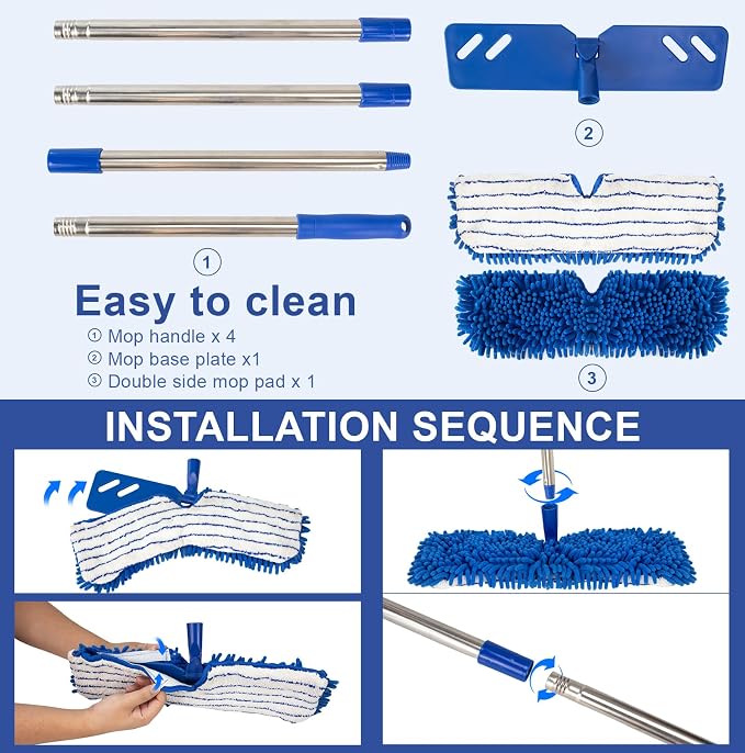 Microfiber Dust Mop for Floor Cleaning - Image 3