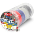 XFasten Self Fusing Silicone Tape Waterproof Multicolor – 1" x 10 Feet 4-Pack by XFasten