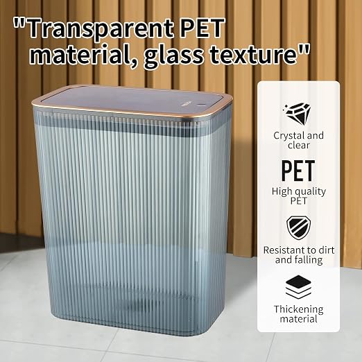 Transparent Trash Can, Bathroom Trash Cans - Image 2
