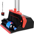 Upgrade Broom with Dustpan Combo Set, Broom and Dustpan Set with 51'' Long by Tiumso