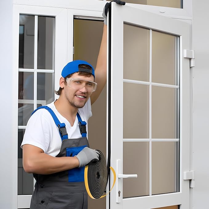 26Feet Weather Stripping Seal for Door Window, High Density Foam Tape, - Image 6