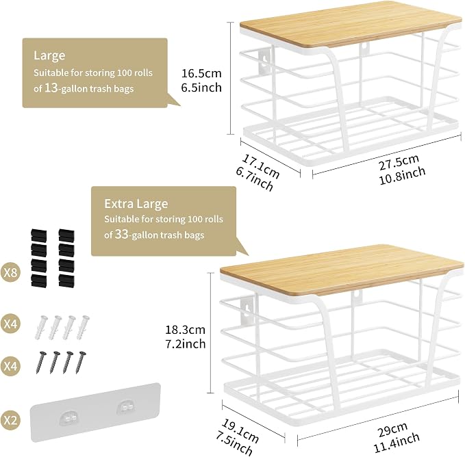 Extra Large 2 Pack Stackable Pantry Organizers - Image 2