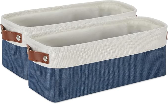 DULLEMELO Toilet Paper Baskets for Storage 15"x6"x5.5" Small Rectangular by DULLEMELO