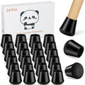 24 PCS Silicone Chair Leg Floor Protectors Small Rubber Felt Furniture Pads by Meldel