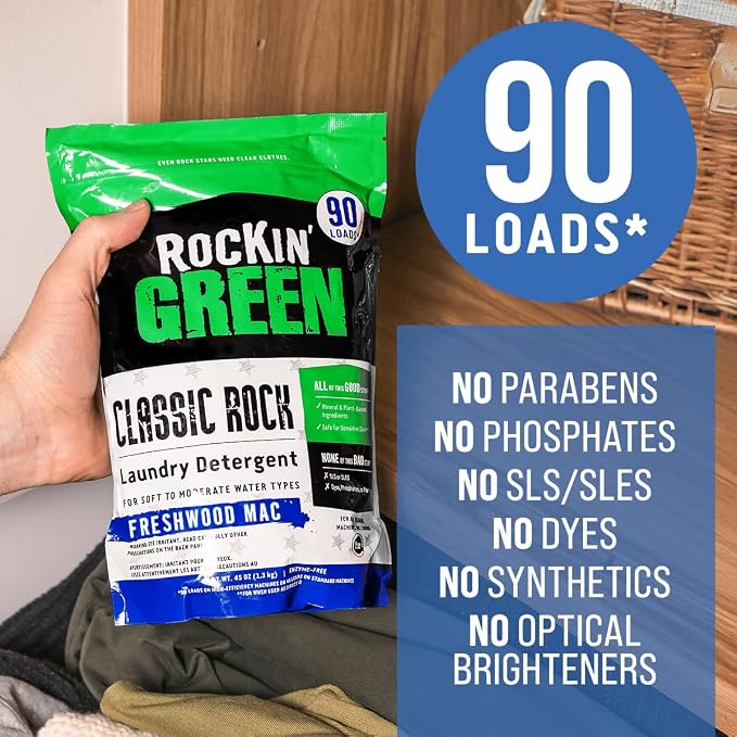 Rockin' Green Classic Rock Laundry Detergent, Plant based, All Natural Laundry - Image 6
