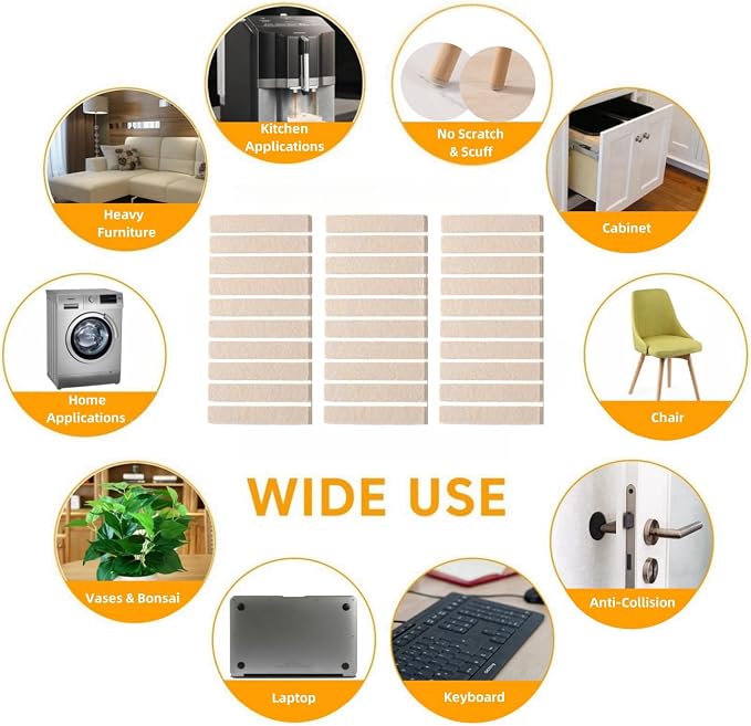 Furnigear Felt Strips with Adhesive Backing - Image 7