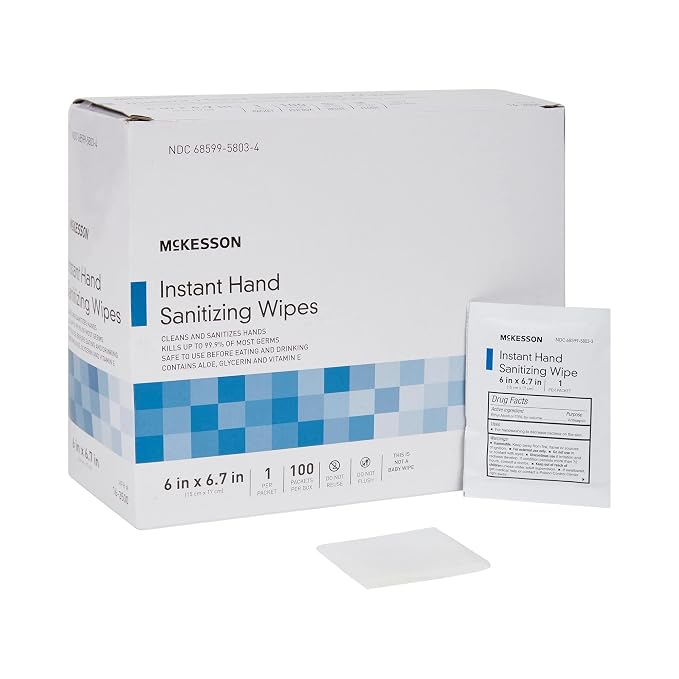 McKesson Hand Sanitizing Wipes Alcohol Wipes by McKesson