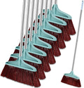Lasnten 8 Pcs Heavy Duty Broom Commercial Set 49" Stainless Steel Detachable by Lasnten
