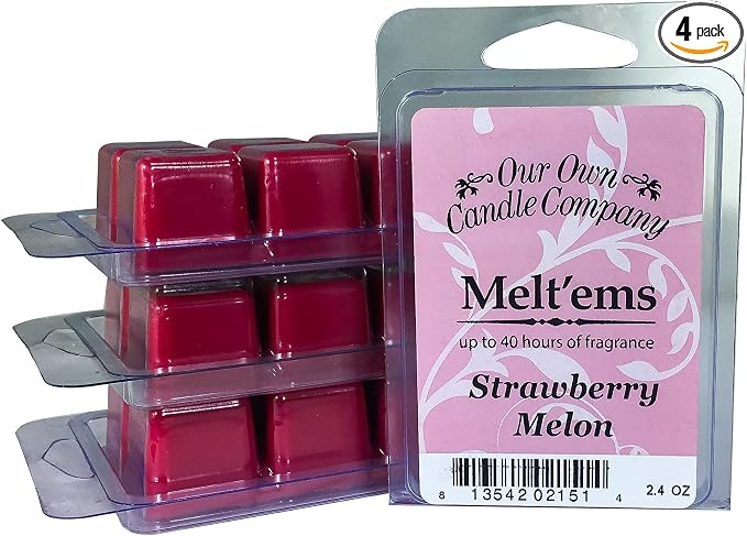 Our Own Candle Company Premium Wax Melt, Strawberry Melon, 6 Cubes, 2.4 oz by OurOwnCandleCompanycandles