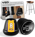1 Inch Heavy Duty Rubber Chair Leg Caps by Unknown