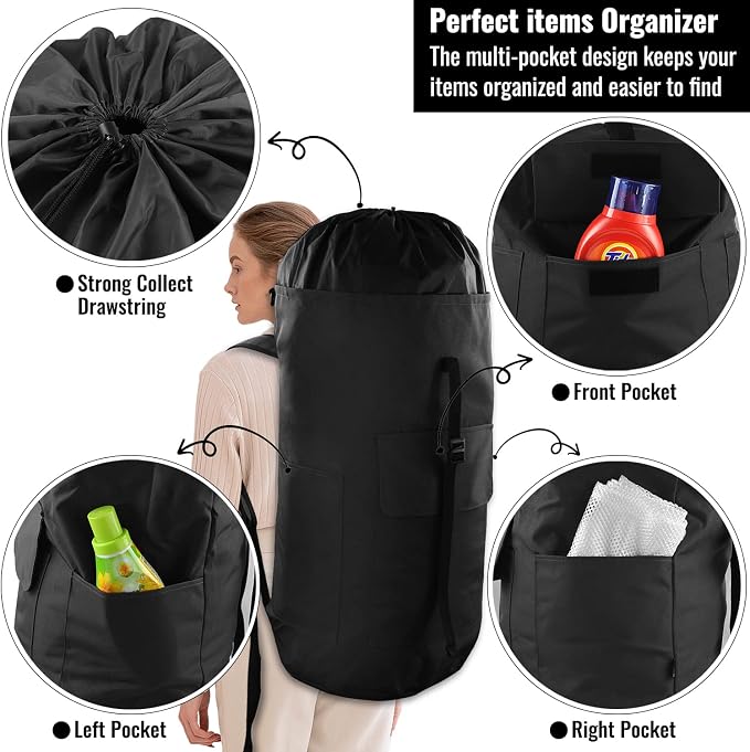 Laundry Bag Backpack, Extra Large - Image 4