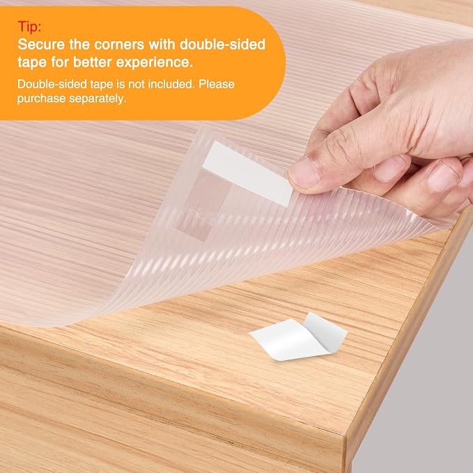 Glotoch 2 Rolls 12" X20 FT Non Adhesive Clear Shelf Liners - Image 4