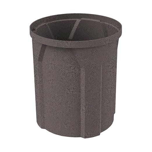 42 Gallon Circle 100% Recycled Plastic Heavy Duty Outdoor Commercial Trash Can - Image 6