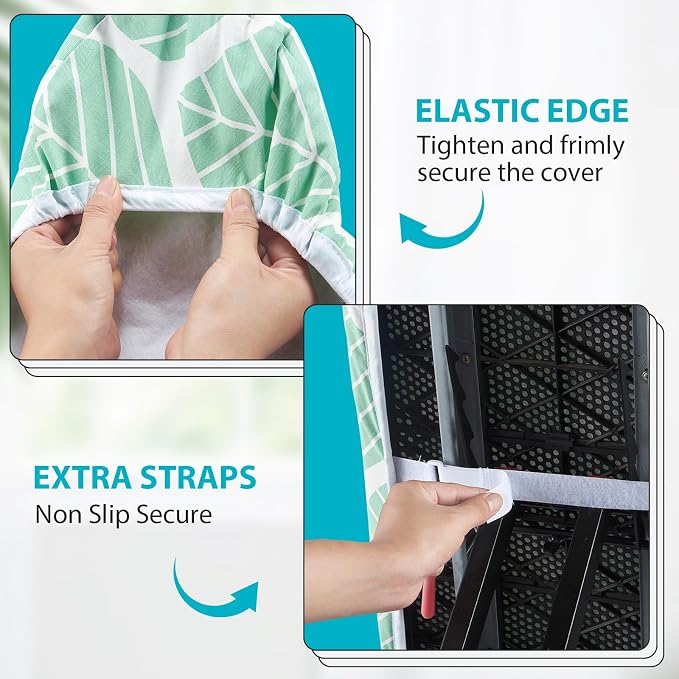 Ironing Board Cover and Pad, Standard Size 15 x 54, Thick Padding - Image 3