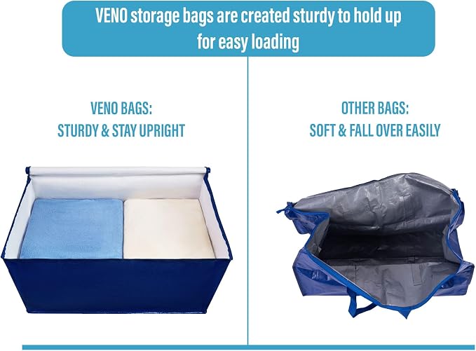 VENO 4 Pack Moving and Storage Bags, Heavy Duty, Alternative to Moving Boxes - Image 5